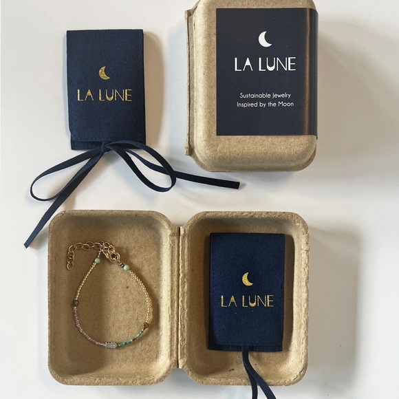 Set of 2 Snow Moon Upcycled La Lune Bracelets - Picture 6 of 6